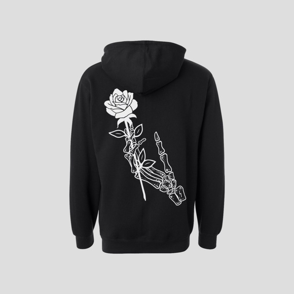 Strength & Heart - Black/White Forever Pullover Hoodie
